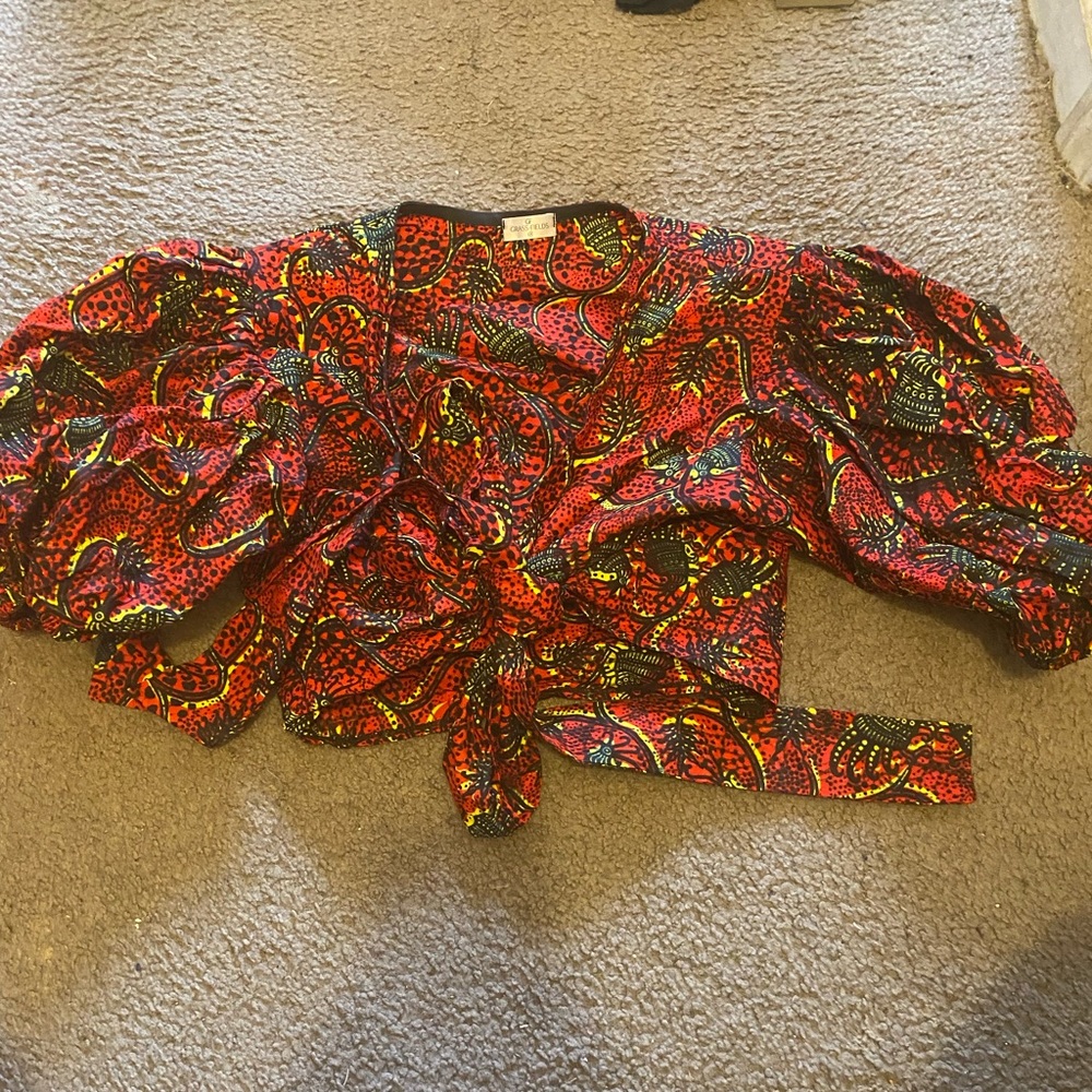 WEST AFRICAN TRADITIONAL PRINT CROP TOP